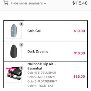 Nailboo starter kit with additional two colors